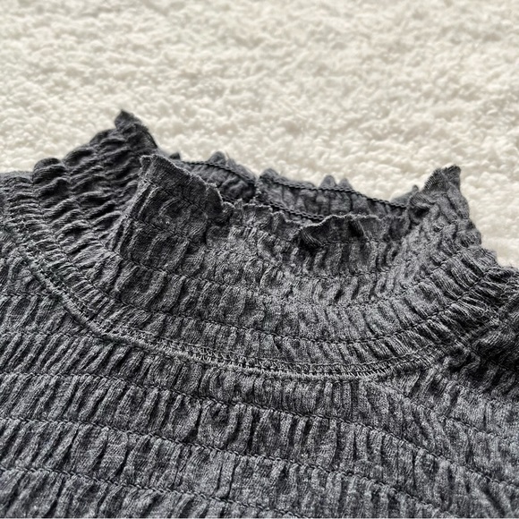 We The Free Black Caroline Smocked Turtleneck Top - Picture 6 of 8